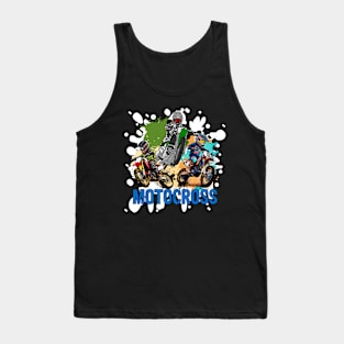 Motocross A Little Dirt Never Hurt Tank Top